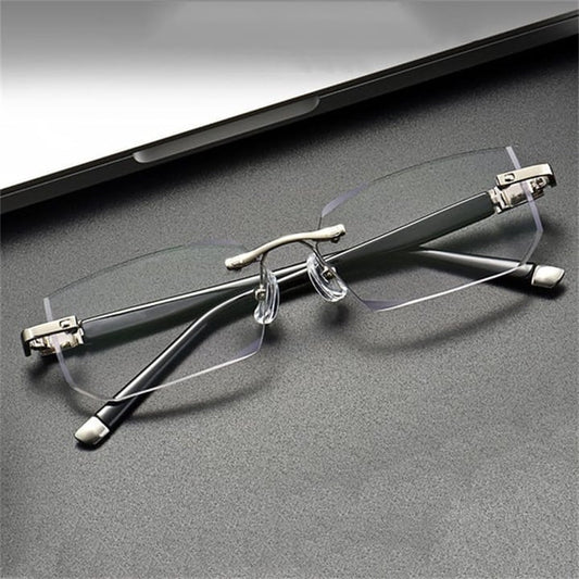 New Sapphire High Hardness Anti-blue Progressive Far And Near Dual-Use Reading Glasses