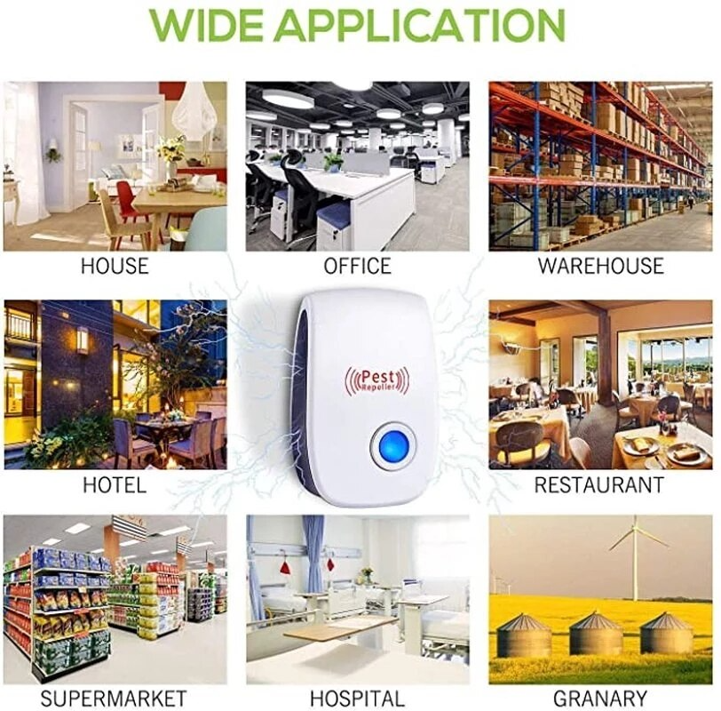 (🎁LAST DAY SALE - 60%OFF) 2026 Upgraded Pest Control Ultrasonic Repellent