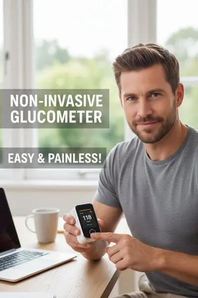 Non-Invasive Blood Glucose Monitor, 5 Second Fast Reading