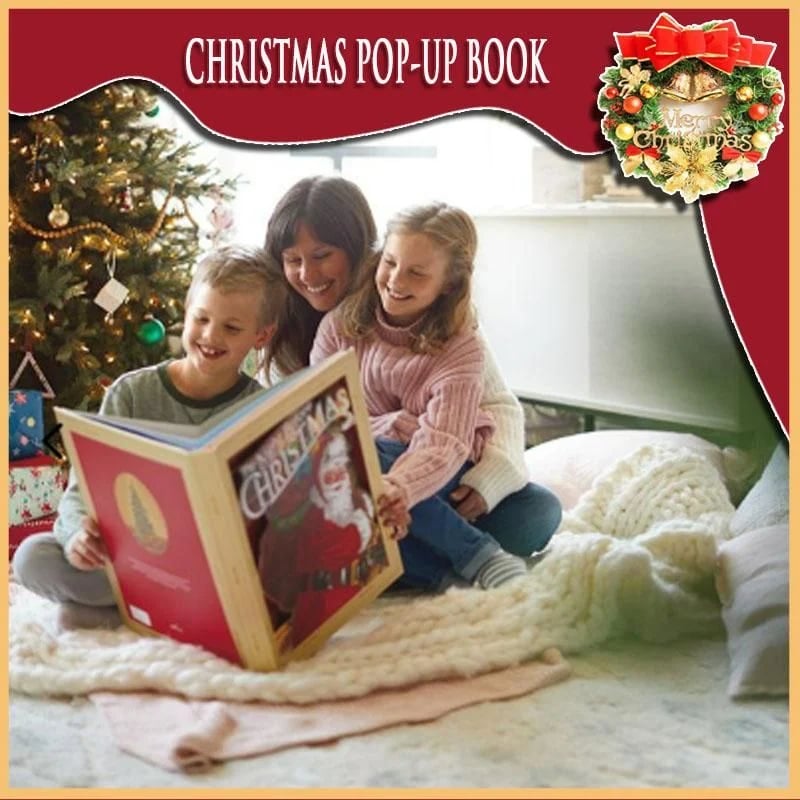🎁2026 Best Christmas Gifts For Kids-Night Before Christmas Pop-Up Book(Light & Sound)