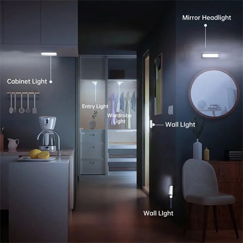 🏆🔥Punch-free Smart Sensor Magnetic Rechargeable LED Lights⚡