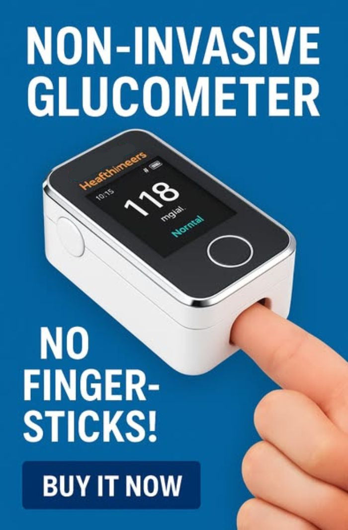 Non-Invasive Blood Glucose Monitor, 5 Second Fast Reading