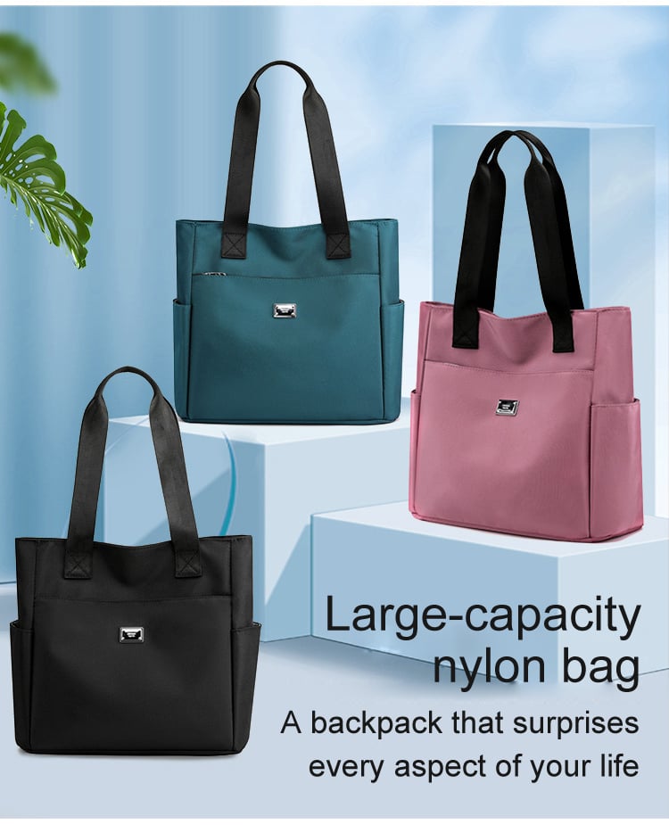 🔥2026 Large Capacity Waterproof Multi Pocket Nylon Shoulder Bag👜
