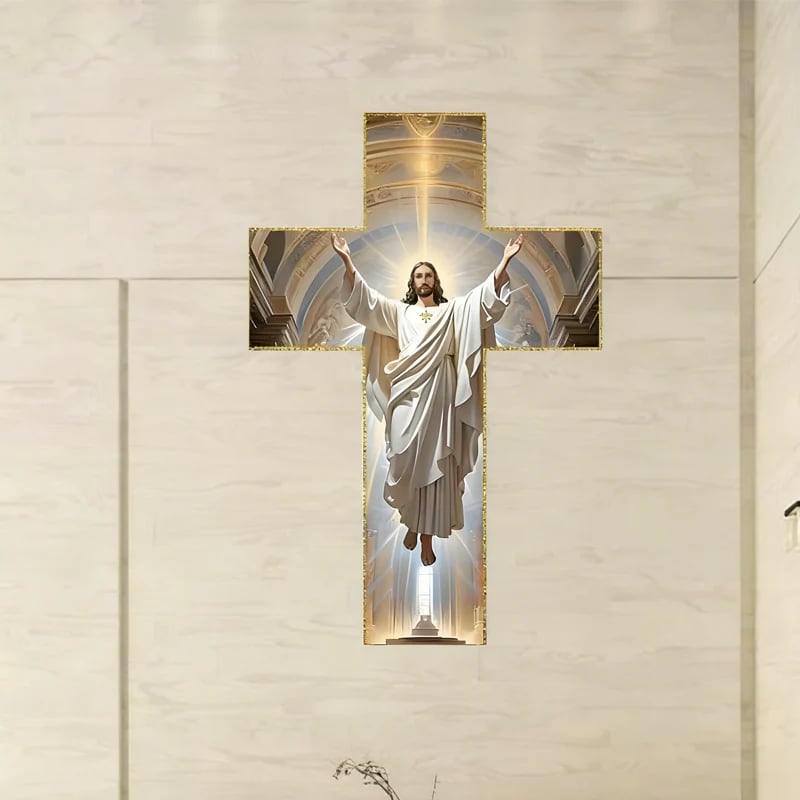🎅🏻Christmas Sale🎁Retro Jesus Christ Wall Cross Decor