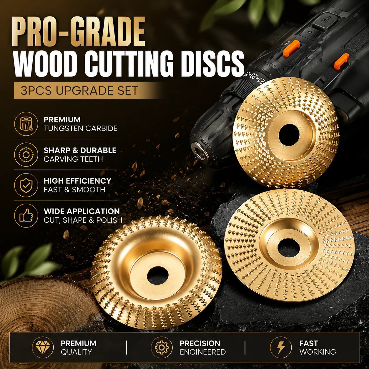 Wood Carving Disc Set - The Ultimate Woodworking Game Changer