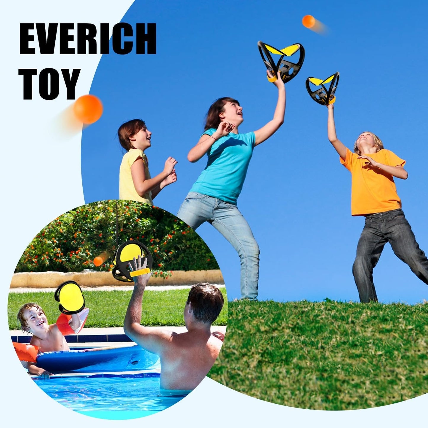 Toss and Catch Ball(Two shots, four balls)