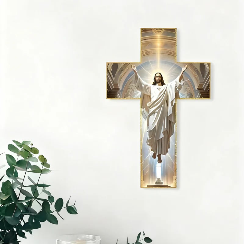 🎅🏻Christmas Sale🎁Retro Jesus Christ Wall Cross Decor