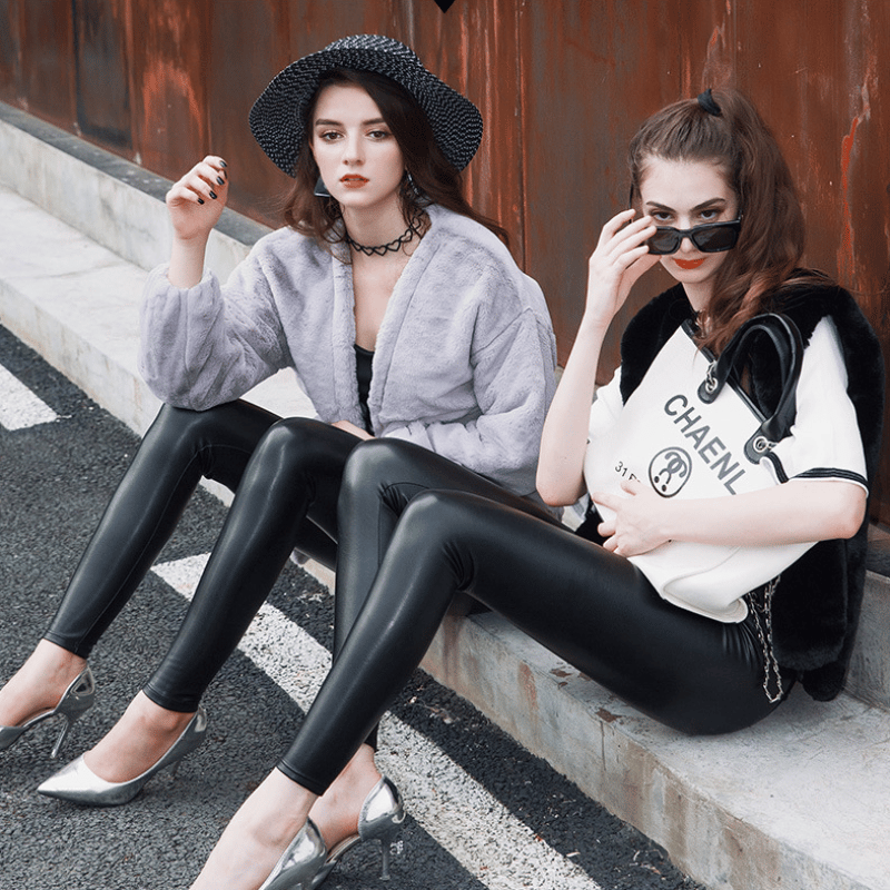 🎁New Year 2026 Sale -49%OFF🎁 S-shaped PU Leather Leggings