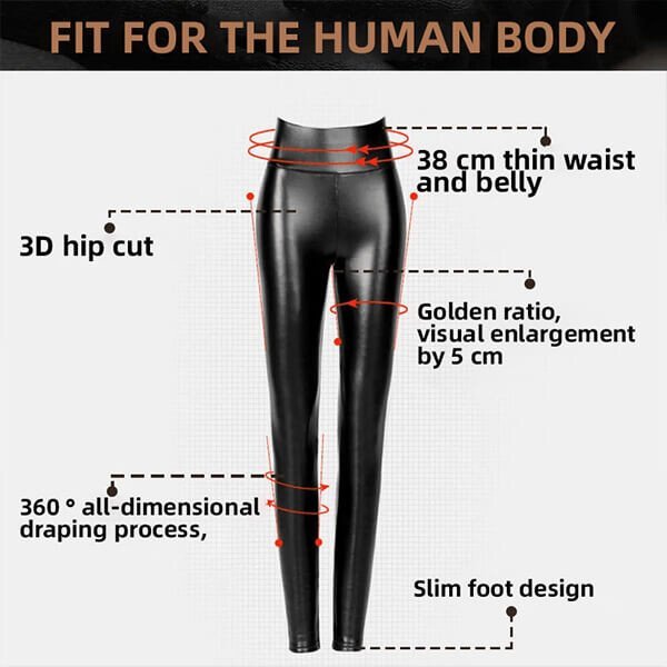 🎁New Year 2026 Sale -49%OFF🎁 S-shaped PU Leather Leggings