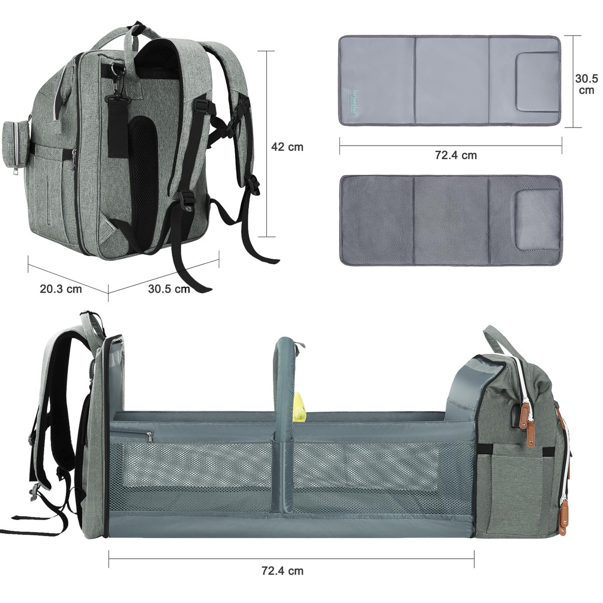 Diaper Bag Backpack,Baby Diaper Bags, Baby Shower Gifts, Multifunctional diaper backpack Large Capacity