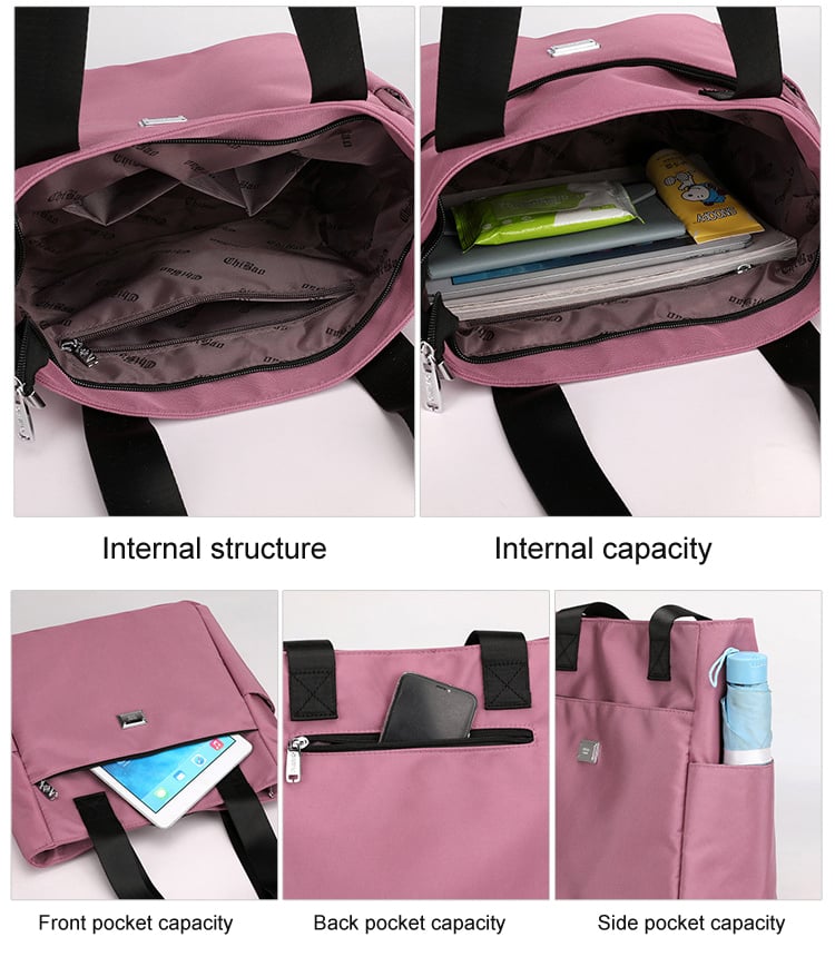 🔥2026 Large Capacity Waterproof Multi Pocket Nylon Shoulder Bag👜