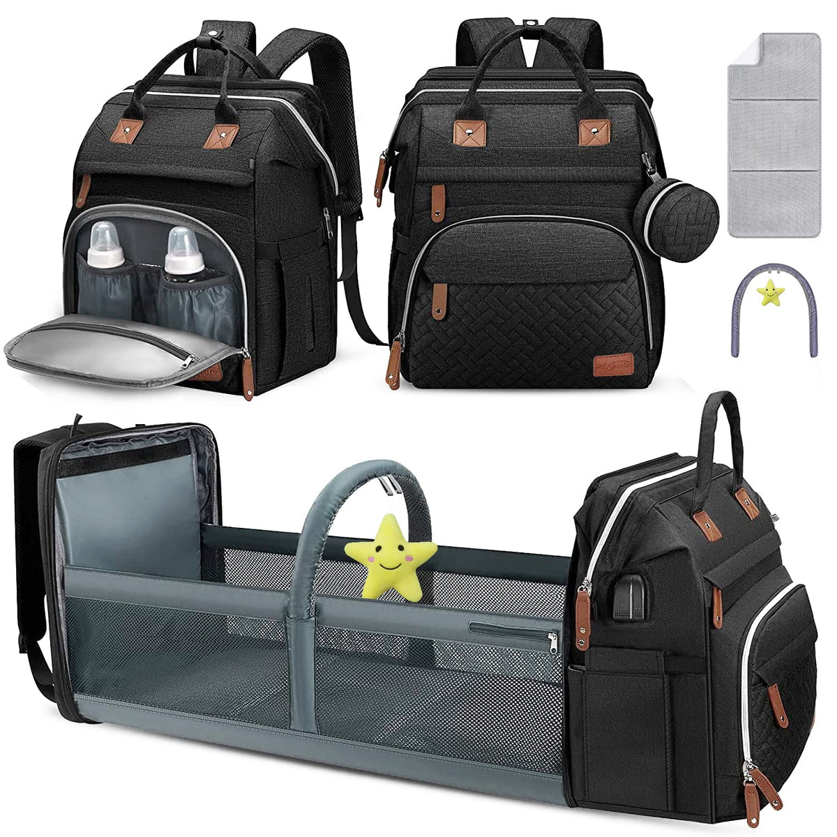 Diaper Bag Backpack,Baby Diaper Bags, Baby Shower Gifts, Multifunctional diaper backpack Large Capacity