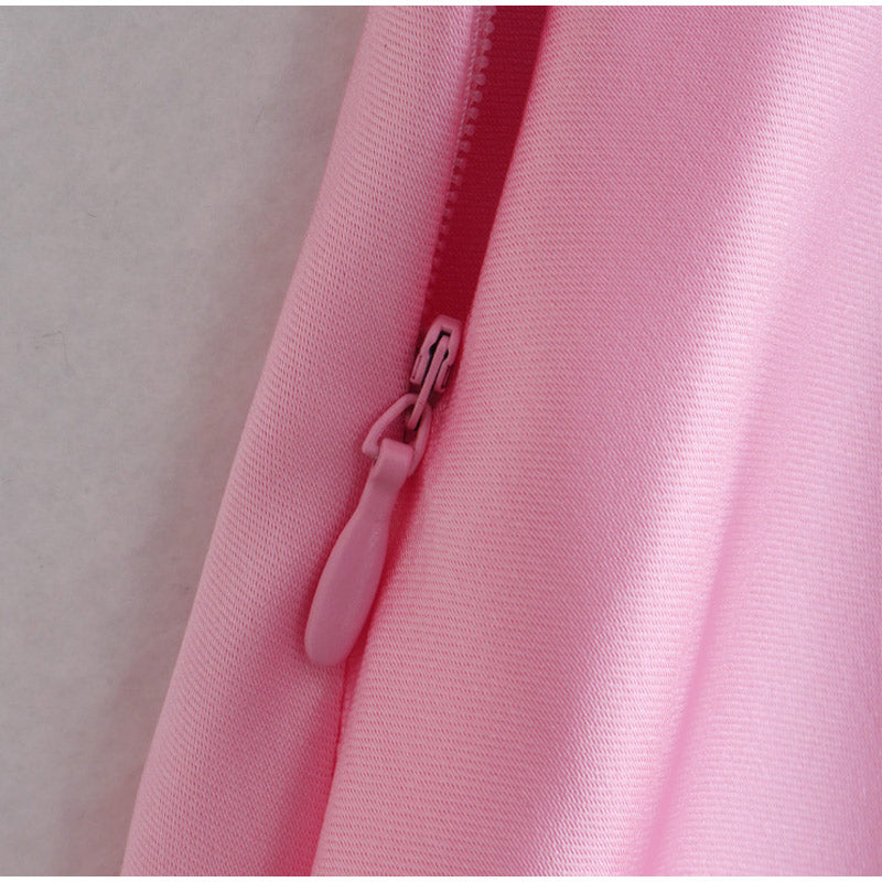 Pink Camis Long Dresses Women Satin Cut Out Sleeveless Slip Dress Female Backless Sexy Party Dresses Summer Slit Midi Dress