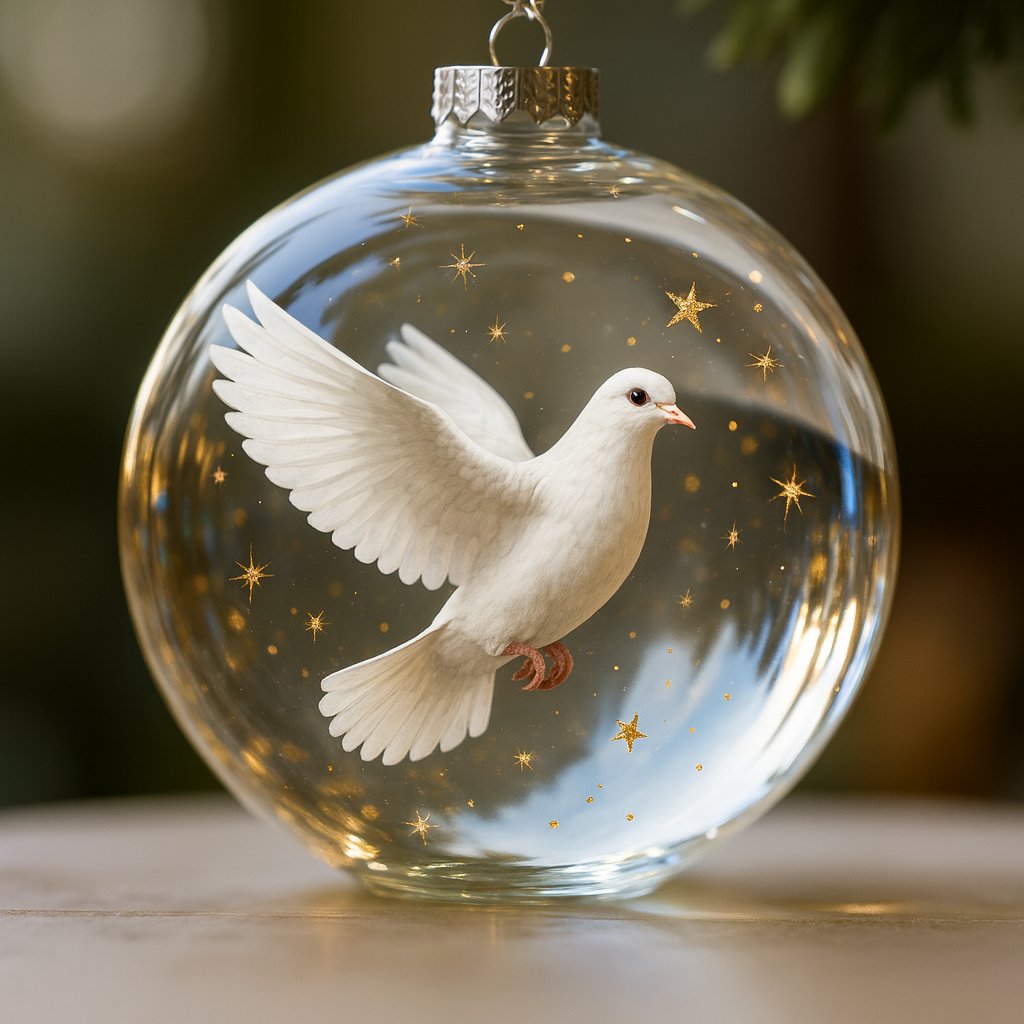 🔥LAST DAY 49 % OFF-🐦Nature’s Birds Crystal Glass Ornament Set(The 3D bird is inside the ball, in three dimensions.)
