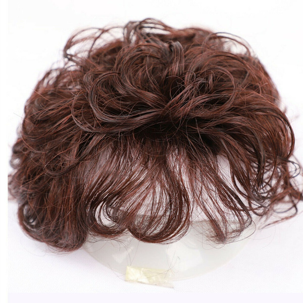 New Design Natural Closure Short Curly Hair Replacement Top Hairpieces Wiglet